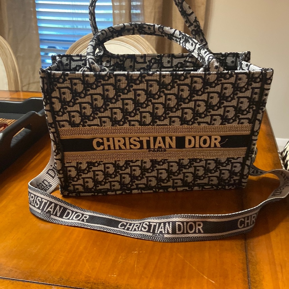 Gray and Black Purse